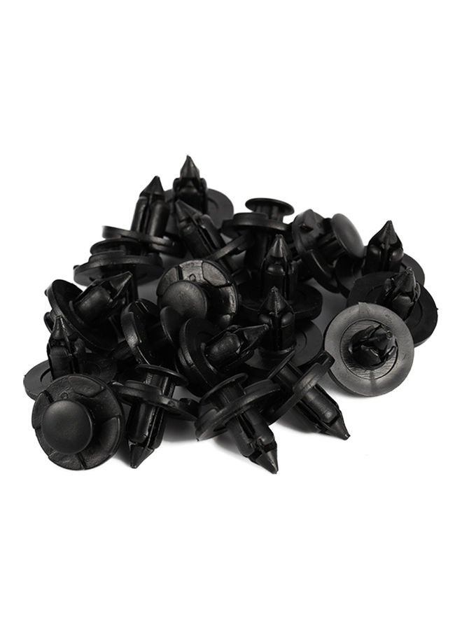 NIBEMINENT 20-Pieces Hole Plastic Rivet Fastener Mud Flaps Bumper Fender Clips - Image 1