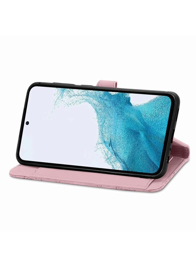 S-TOP Case For Samsung Galaxy A36 5G Embossed Flower Zipper Leather Phone Case - Image 5