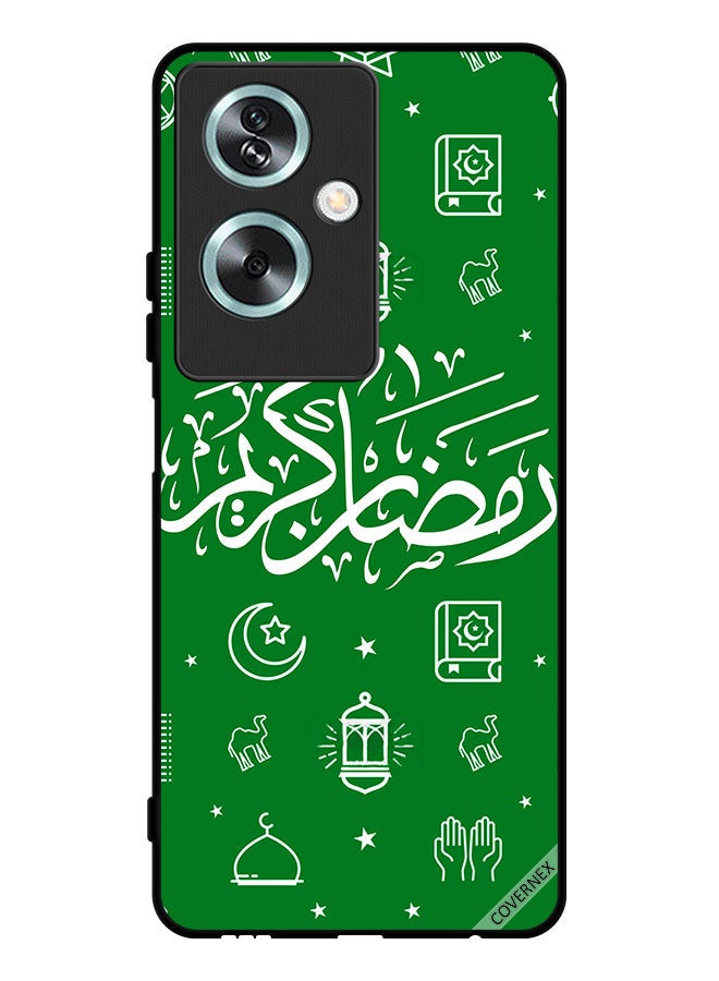 Protective Case Cover For Oppo A79 Ramadan Kareem Green