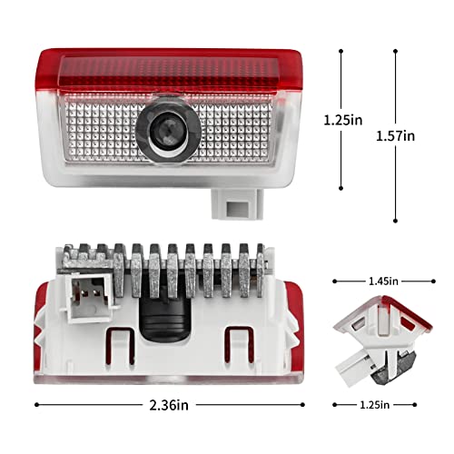 RLRHOO 2 Pcs Non-Fading Door Light Logo, Projector Welcome Lamp Door Light Puddle lights Kit Compatible with Accessories A B C E M G GL GLA GLC GLE GLS CLASS 4dr W205 W213 W176 W166 (A/C/E/GLA/GLC/GLE/GLS) - Image 5