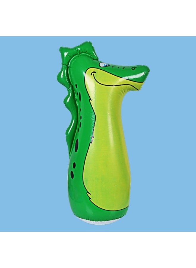 Classic Stall Best-selling 70cm Animal Penguin Inflatable Tumbler Baby Inflatable Toys-Color:Yellow Dinosaur  - Image 5