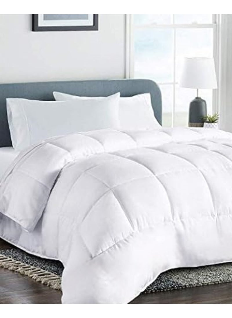 MAXQON Duvet Comforter Microfiber for King/Queen Size Mattress 150x200, 200x220, Color White  - Image 3