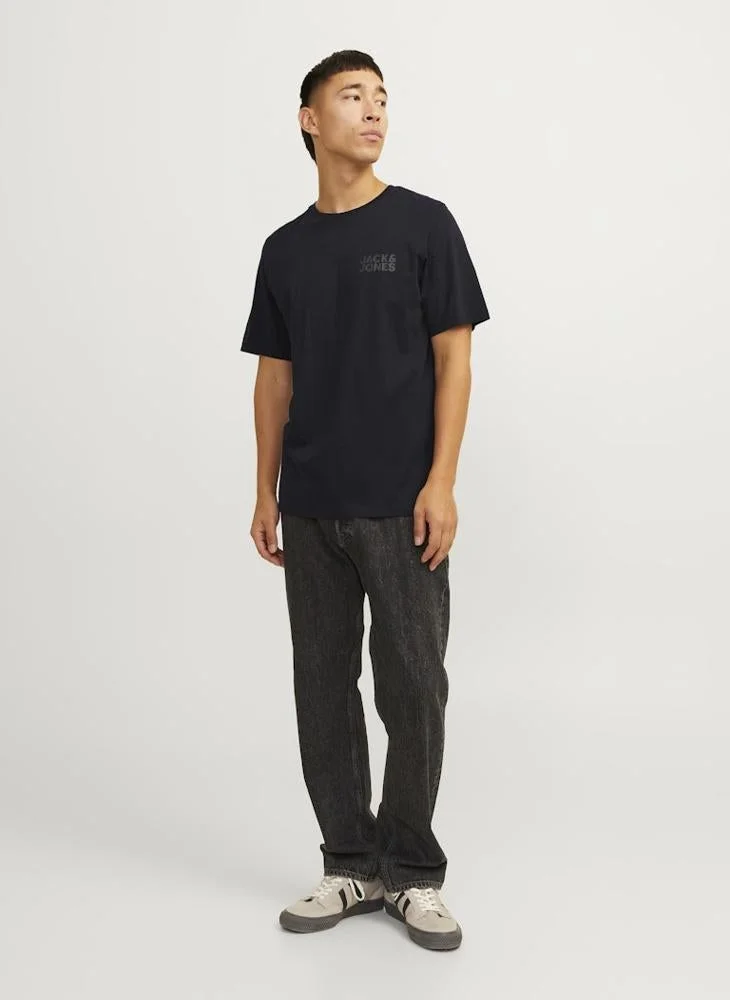 JACK & JONES  Logo Crew Neck T-Shirt for Men | Best Price UAE