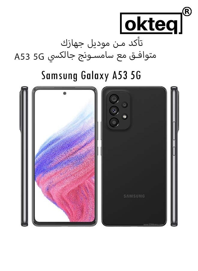 Okteq - TPU Protection and Hybrid Rigid Clear Back Cover Case Arya Stark for Samsung Galaxy A53 5G - Image 1