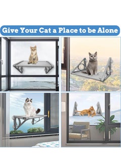 SYOSI Cat Window Hammock, Cat Window Perch for Indoor Cats, Cat Bed Suction Cups Space Saving Pet Resting Seat Safety Cat Shelves, Providing All Around 360° Sunbath for Cats Weighted up to 40lbs  - Image 2