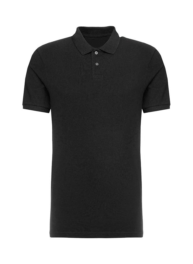 يانيك قميص بولو رجالي ذو قصة عادية، تي شيرت ممتاز بنصف كم - Image 1