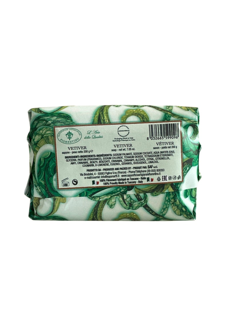 SAPONIFICIO ARTIGIANALE FIORENTINO Vetiver Soap (200g) - Image 3