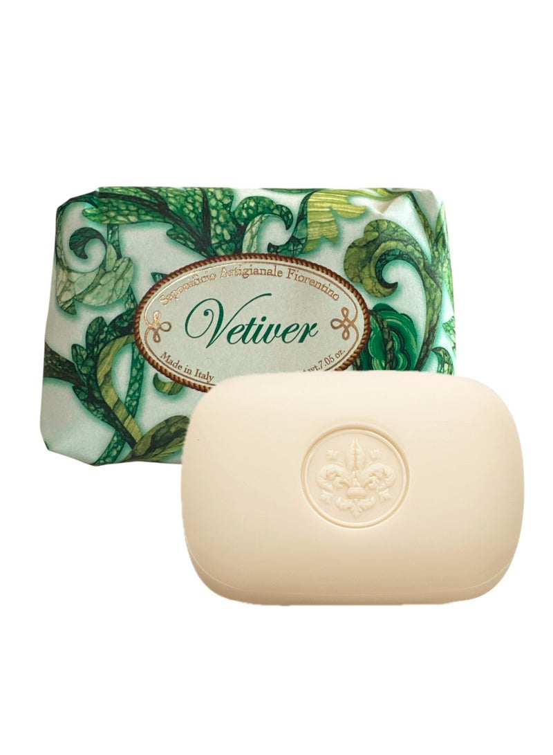 SAPONIFICIO ARTIGIANALE FIORENTINO Vetiver Soap (200g) - Image 1