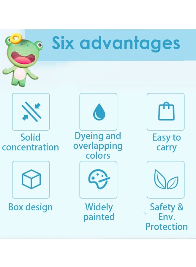 Loquat Transparent Solid Water Colour Paint,Transparent Solid Watercolor Paint Suit 36 Colors Watercolor For Brush Pen Painting Drawing Students Artist Art - Image 3