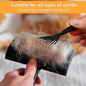 Andibro 4 Pcs Hair Brush Cleaner Tool Set Hairbrush Cleaning Claws Rake Design Brush Cleaner Comb Cleaning Brush Remover Mini Hair Instrument for Removing Hairs Dust Dirt Lint Home Salon - Image 4
