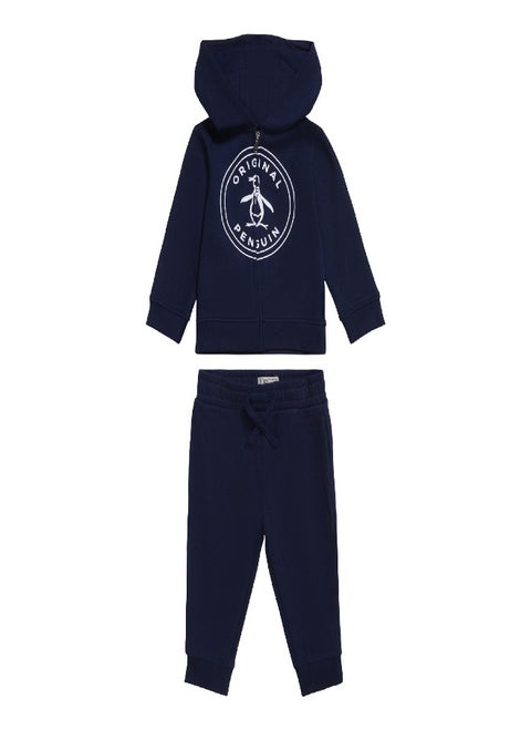 Original Penguin Zip Hoodie and Jogger Set Blue