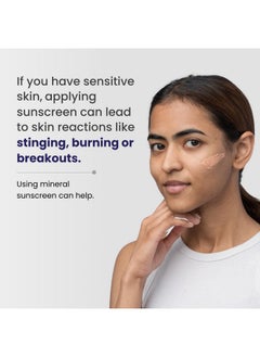 RE' EQUIL Sheer Zinc Tinted Sunscreen, 100% Mineral-Based Sunscreen Uva, Ubv, & Ir Protection, Water Resistant With Spf 50 Pa+++ For All Skin Types, 50G  - Image 2