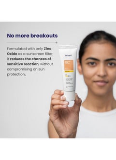 RE' EQUIL Sheer Zinc Tinted Sunscreen, 100% Mineral-Based Sunscreen Uva, Ubv, & Ir Protection, Water Resistant With Spf 50 Pa+++ For All Skin Types, 50G  - Image 5