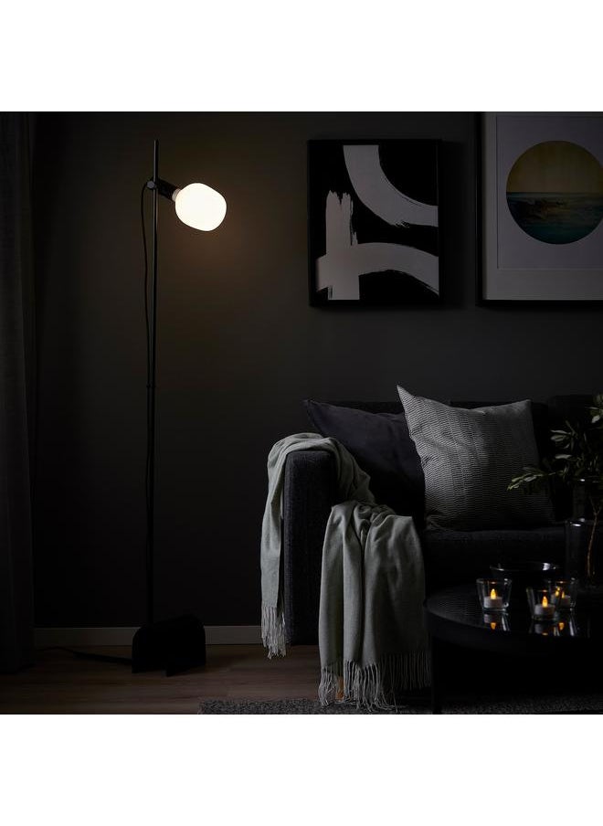Generic - Floor lamp with light bulb, black/smart white spectrum - Image 1