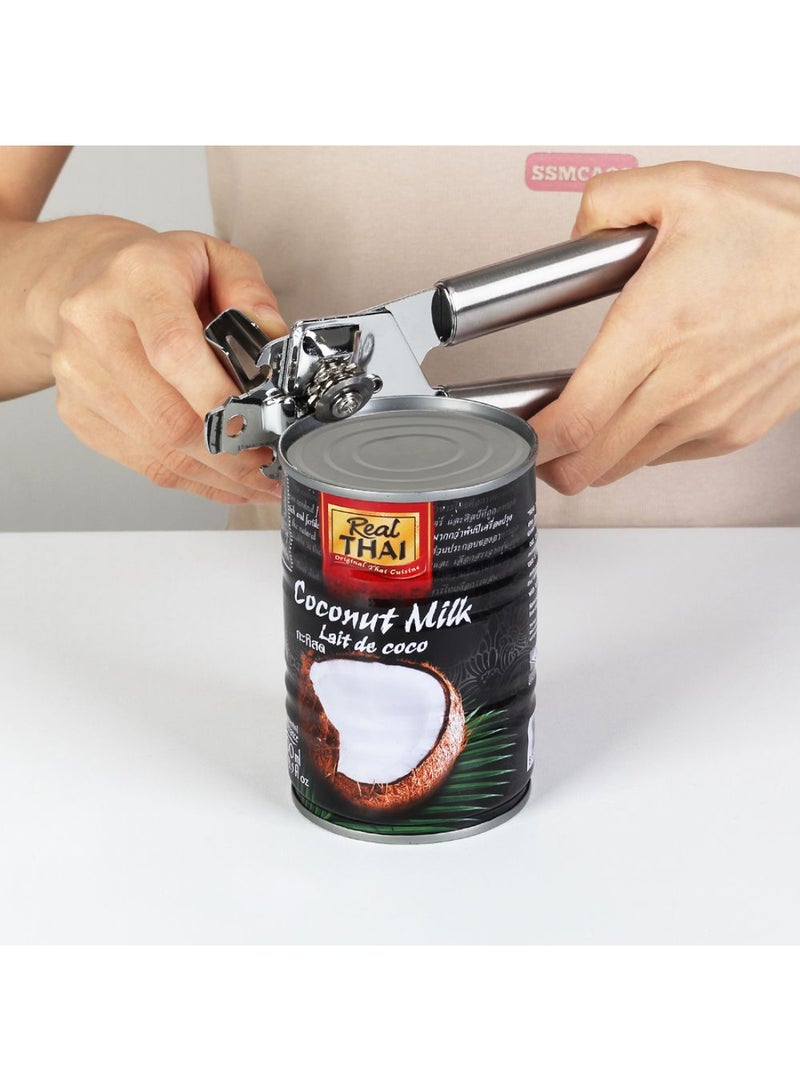 DANUBE HOME Chef's Delight Stainless Steel Can Opener – Durable, Easy-to-Use Manual Kitchen Tool for Opening Cans, Rust-Resistant, Compact Design, Perfect for Home & Professional Use L20.5XW5Cm - Image 3