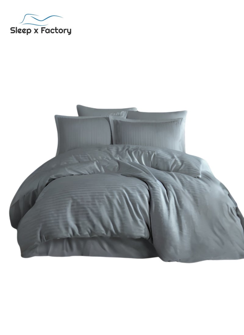 7 Piece Hotel Style Grey Striped Comforter Set 180*200cm - pzsku/ZEA5AB25BAD38E126BFE7Z/45/_/1720691602/563ca6d7-bdb6-4b29-9e7b-e839777d4bd0