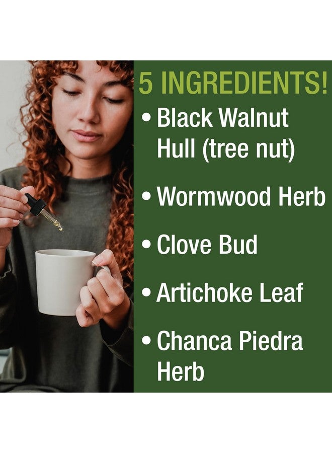 Peak Performance Wormwood Black Walnut Clove Cleanse For Humans. Elimination Detox + Intestinal Support Liquid Tincture Supplement for Adults and Kids. With Artichoke and Chanca Piedra for Additional Benefits - Image 3
