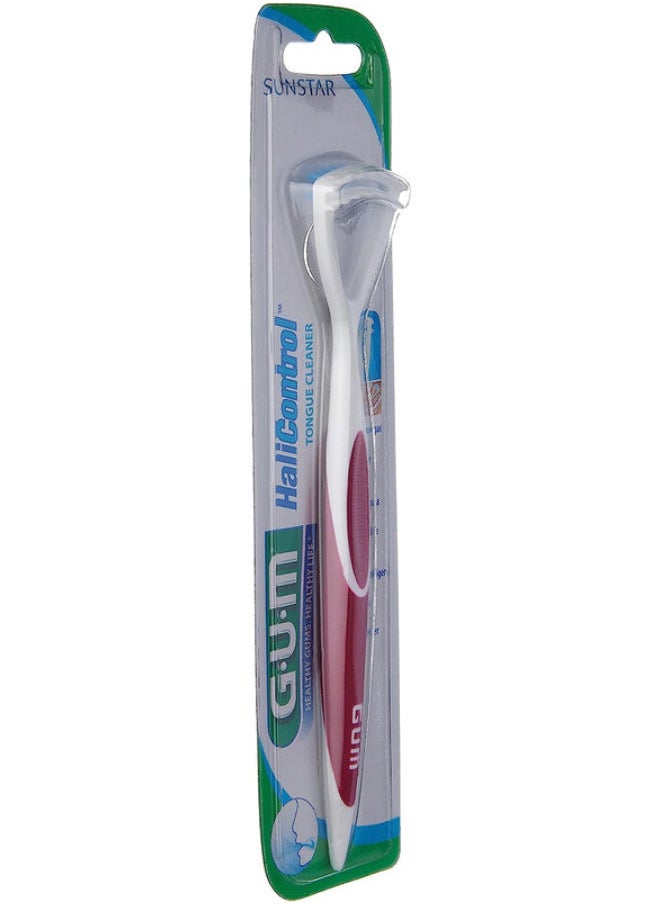 Hali Control Tounge Cleaner-2-in-1 Brush and Scraper Ergonomic And Easy to Handle-fights Bad Breath-effective Toung Cleaning-two Rows of Scrapers Removes the Surface Bacteria Assorted Color