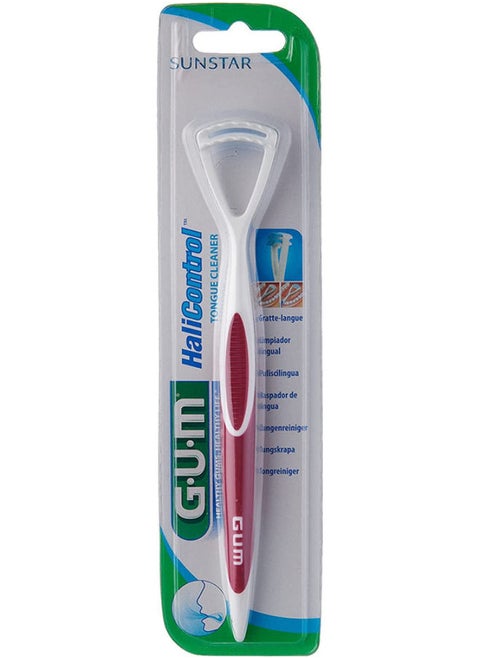 Hali Control Tounge Cleaner-2-in-1 Brush and Scraper Ergonomic And Easy to Handle-fights Bad Breath-effective Toung Cleaning-two Rows of Scrapers Removes the Surface Bacteria Assorted Color