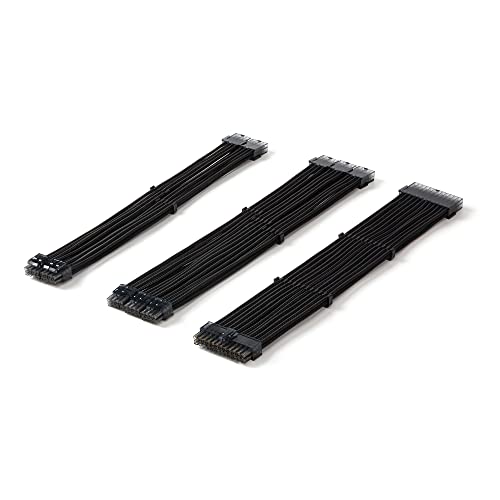 Formulamod Sleeve Extension Power Supply Cable Kit 18AWG ATX 24P+ (2) EPS 8-P+(3) PCI-E8-P with Combs for PSU to Motherboard/GPU - Image 2