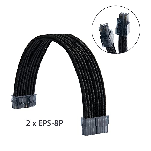Formulamod Sleeve Extension Power Supply Cable Kit 18AWG ATX 24P+ (2) EPS 8-P+(3) PCI-E8-P with Combs for PSU to Motherboard/GPU - Image 4