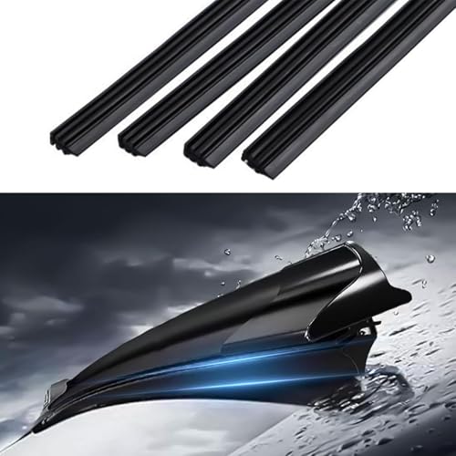 HEVLE 4PCS Wiper Blade Refill Universal Car Accessories 26 Adjustable Size of Replacement Windshield Wiper Refill Replacement for Front Rear Windshield Wiper Baldes Rubber Strip for Car Truck 32Inch - Image 1