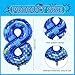 Lcoor Video Game Birthday Party Decorations 40inch Blue Video Game Number 8 Foil Balloon for Level Up Games Themed Birthday Party Supplies 8 - Image 4