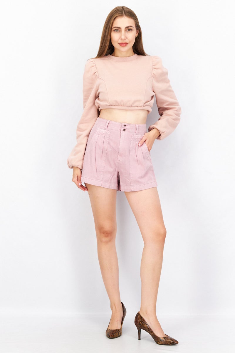 Universal Thread شورتات أساسية بسيطة للنساء، موف - Image 3