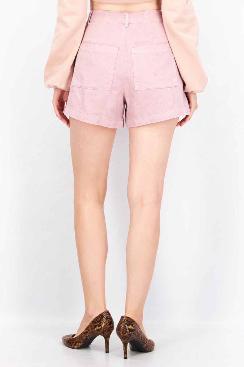 Universal Thread Women Plain Basic Shorts, Mauve - Image 4
