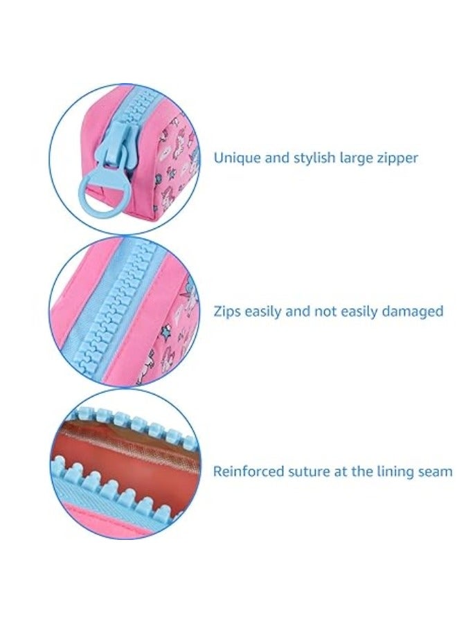 Student Pencil Box, Canvas Storage Bags, Unicorn Design Pencil Case, Pen Bag, Suitable for Students of Any Grade - Image 3