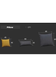 Comfynest Modern U Shape Sofa Set 8 Seater For Your Living Room (Yellow Grey)  - Image 2