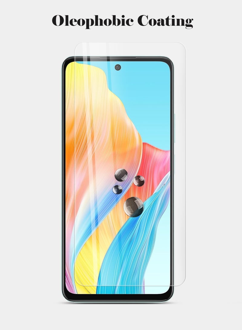 Techie HD Tempered Glass Screen Protector for Oppo A58 - Anti Reflection Anti Bubbles 9H Hardness 0.33 mm Rounded Edges Easy Installation - Image 3