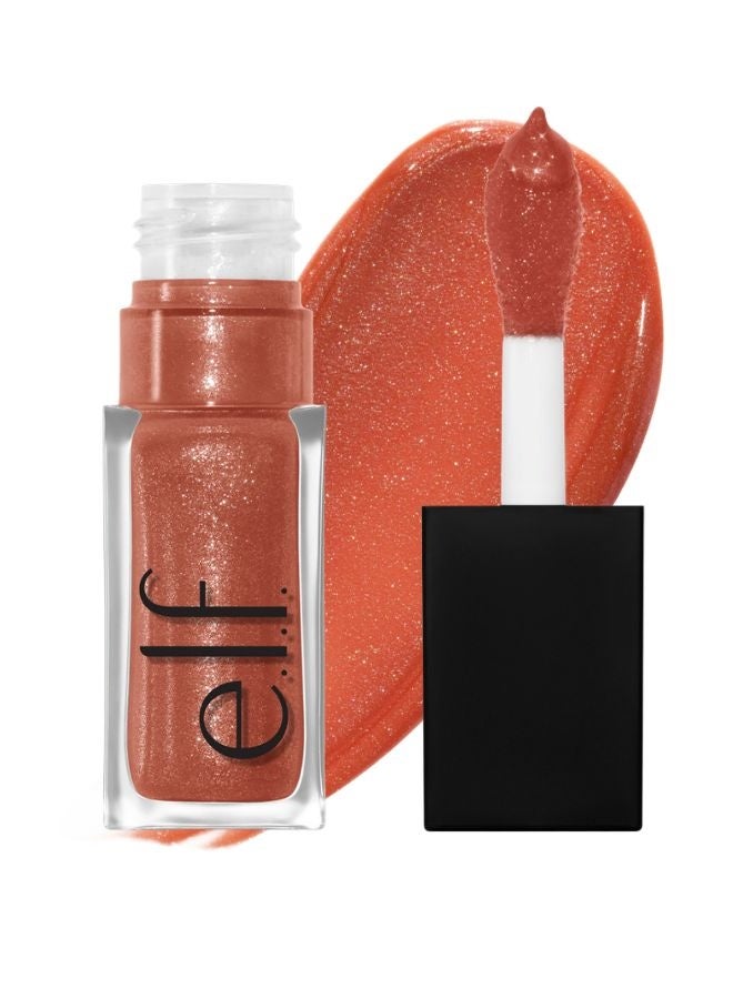 elf e.l.f.Glow Reviver Lip Oil – Super Neutral | Hydrating High-Shine Nourishing Lip Oil with Squalane & Fruit Oils – 7.6 ml - Image 1