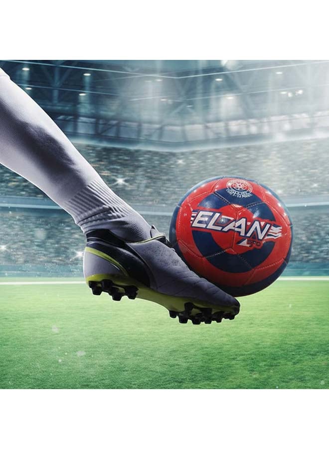 Elan ELAN Licensed Range Smx Soccer Ball, Official Size 5 Football, High-Contrast Red and Blue Design, Weather-Resistant PVC Machine Stitched Construction for Grass & Turf - Premium Balls for Performance, Durability and Everyday Use - Image 5