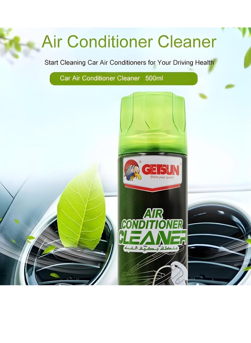 GETSUN Car Air Conditioning System Cleaner Foam Spray Removes Bacteria, Odors, and Accumulated Dirt, Suitable For All Cars Types, 500ml Bottle - Image 3