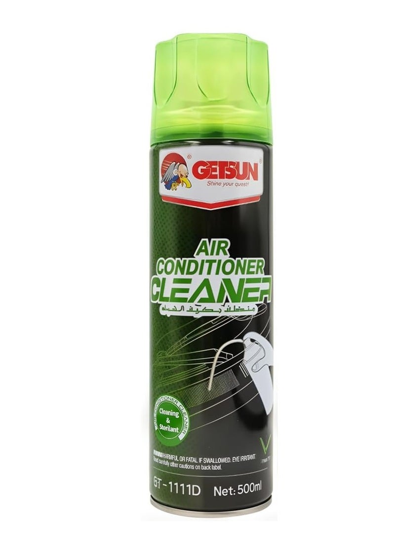 GETSUN Car Air Conditioning System Cleaner Foam Spray Removes Bacteria, Odors, and Accumulated Dirt, Suitable For All Cars Types, 500ml Bottle - Image 1