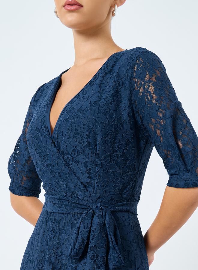 ستايلي فستان طويل بتفاصيل ربطة - Image 4