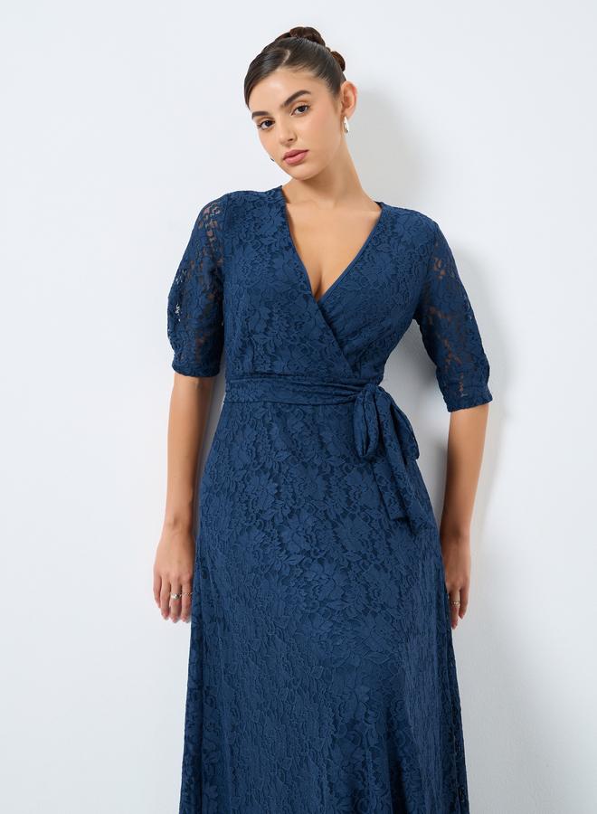 ستايلي فستان طويل بتفاصيل ربطة - Image 3