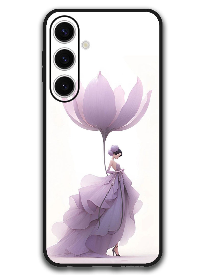 Theodor Protective Case Anti Scratch Shock Proof Bumper Cover For Samsung Galaxy S24 FE Women Flower - Image 1