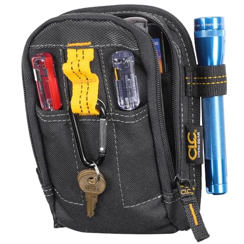 Custom Leathercraft CLC Custom Leathercraft 1504 Multi-Purpose Carry-All Tool Pouch, 9-Pocket,Black,Small - Image 1