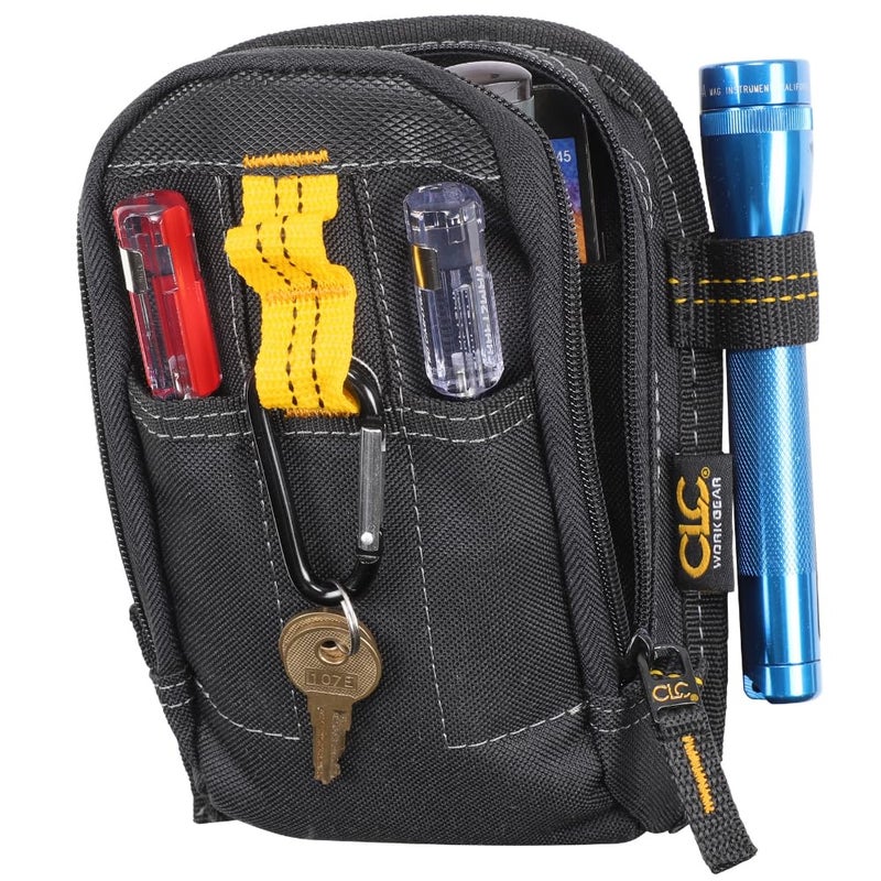 Custom Leathercraft CLC Custom Leathercraft 1504 Multi-Purpose Carry-All Tool Pouch, 9-Pocket,Black,Small - Image 2