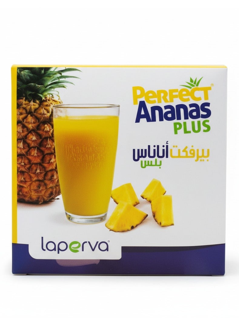 Laperva Perfect Ananas Plus, 60 Sachets – Pineapple Extract, Supports Digestion, Reduces Bloating & Fluid Balance, Low-Calorie, Gluten-Free - Image 1