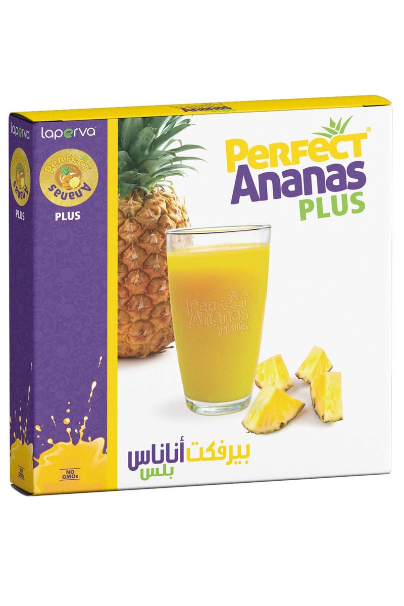 Laperva Perfect Ananas Plus, 60 Sachets – Pineapple Extract, Supports Digestion, Reduces Bloating & Fluid Balance, Low-Calorie, Gluten-Free - Image 2