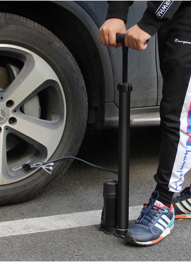 GROIC - Bike Pump with Gauge - Portable Bicycle Tire Pump - 160 PSI Bike Air Pump，Multi-function Air Pump for Basketball/Football/Motorcycles/Car - Image 1