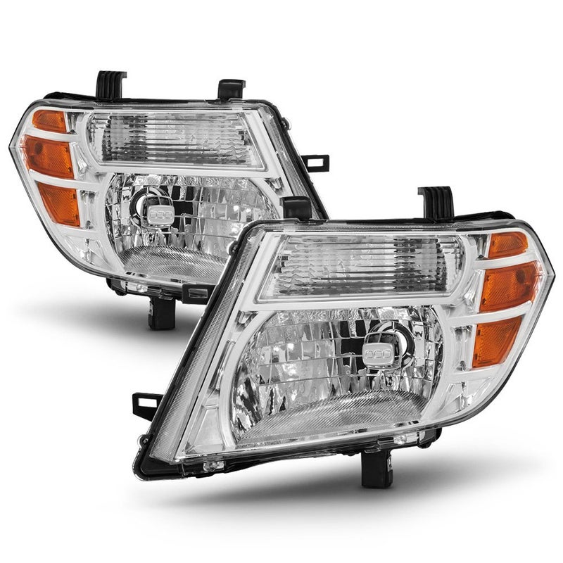 ACANII For Chrome 2008 2009 2010 2011 2012 Nissan Pathfinder Headlights Headlamps Driver Passenger Side