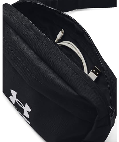 UNDER ARMOUR حقيبة خصر كروس بودي من أندر أرمور للبالغين غير محددة الجنس - لاودون لايت، (001) أسود / أبيض، مقاس واحد يناسب معظم الأحجام - Image 3