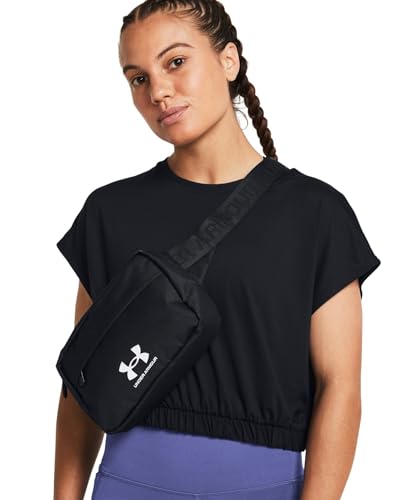 UNDER ARMOUR حقيبة خصر كروس بودي من أندر أرمور للبالغين غير محددة الجنس - لاودون لايت، (001) أسود / أبيض، مقاس واحد يناسب معظم الأحجام - Image 2