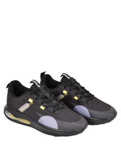 Mens Black Lace Running Shoes