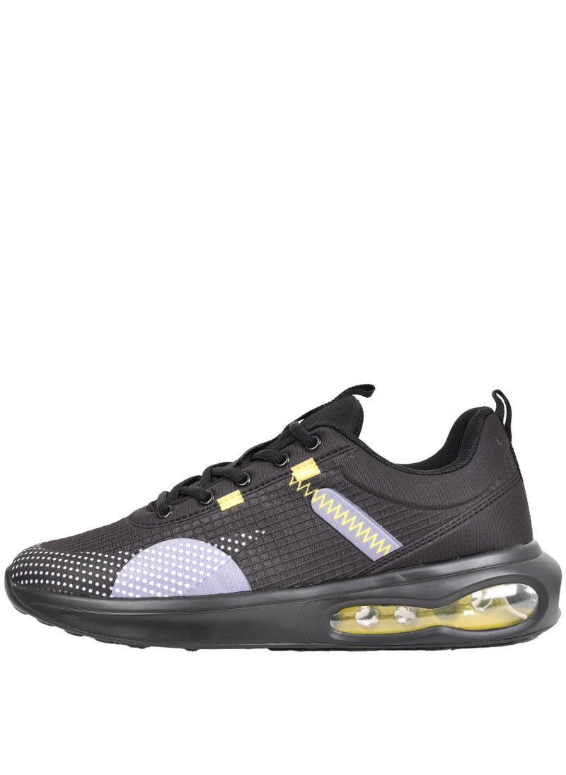 Freeze - Mens Black Lace Running Shoes - Image 1