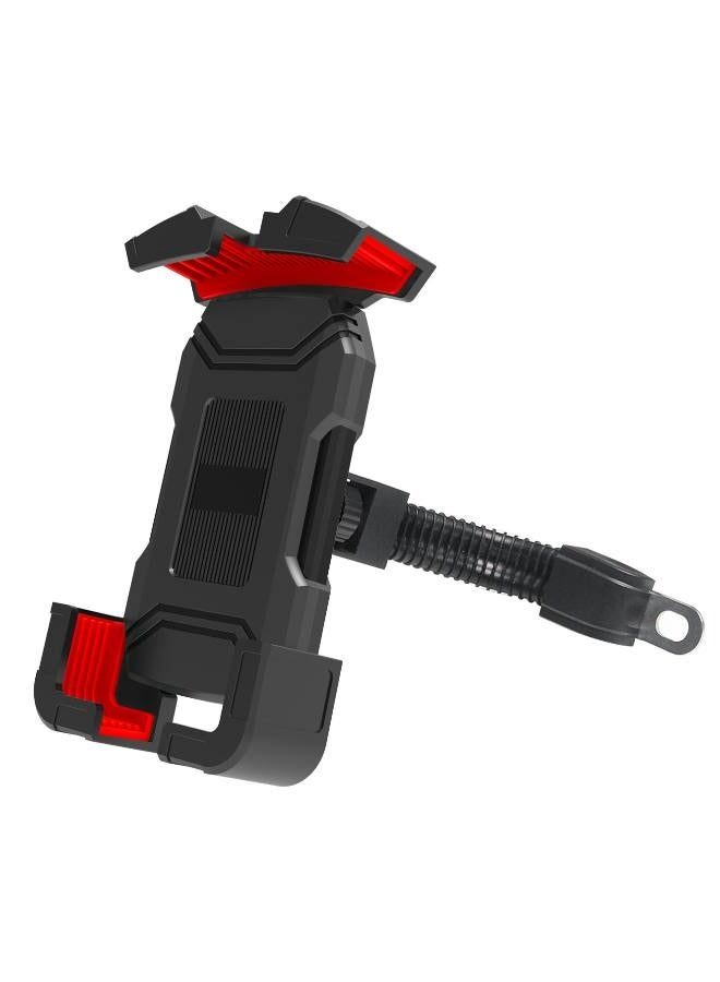 Generic Cycling Phone Mounts Bike Phone Mount Motorcycle Handlebar Rotation Easy Install and Quick Release Support One Click Lock Sturdy and Safe Holder for iPhone and More 4.7-7.2 inch Any Smartphones  - Image 1